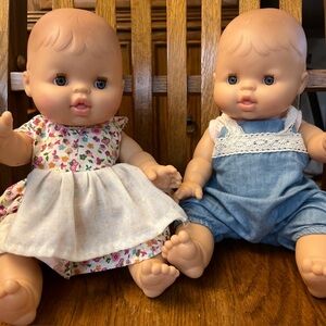 Charming Baby Doll Pair in Floral and Denim Outfits